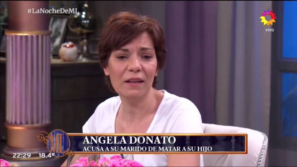 Ángela Donato habló sobre la muerte de su hijo y acusó al padre por asesinato. (Captura de video)