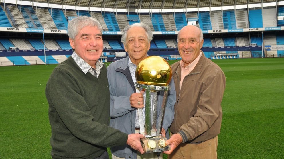 El "Chango" Cardenas, Martín y Rulli juntos. (Crónica/Carlos Ventura)