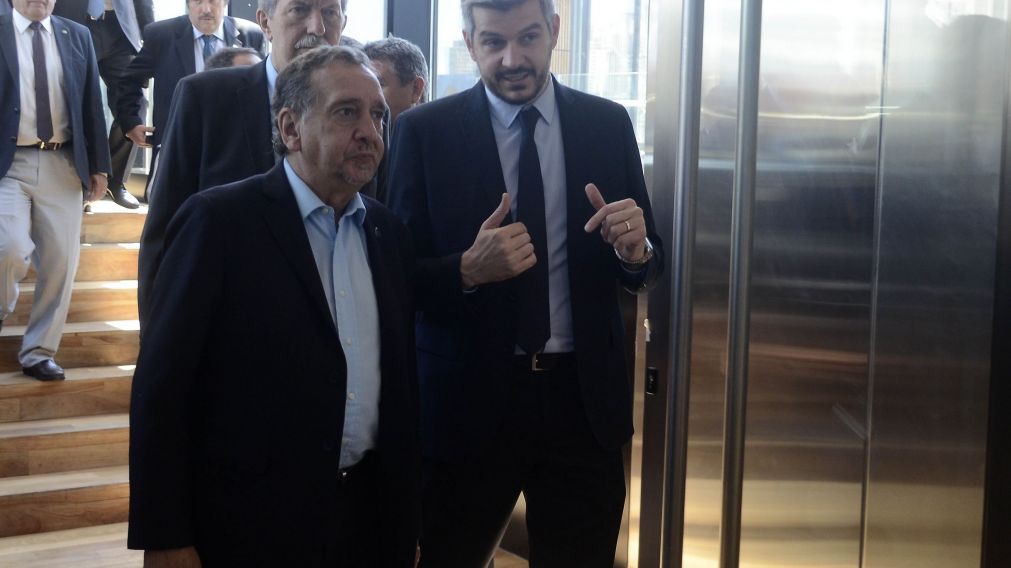 Peña, en su llegada al Centro Cultural Kirchner (DyN).