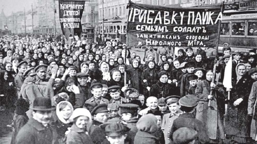 La marcha por el Día de la Mujer Trabajadora, 23 de febrero de 1917, marcó el inicio de la caída del zar.