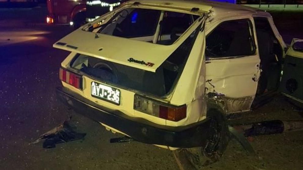 El Fiat 147 que produjo el incidente.