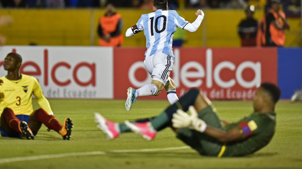 Los goles de Argentina en Quito