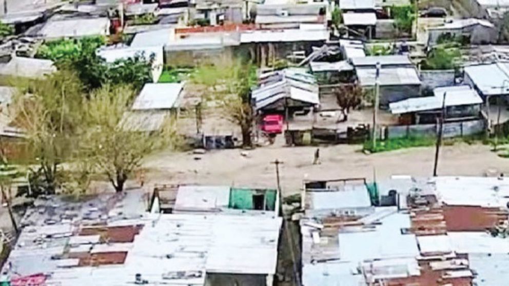 Este es uno de los sectores del peligroso asentamiento.