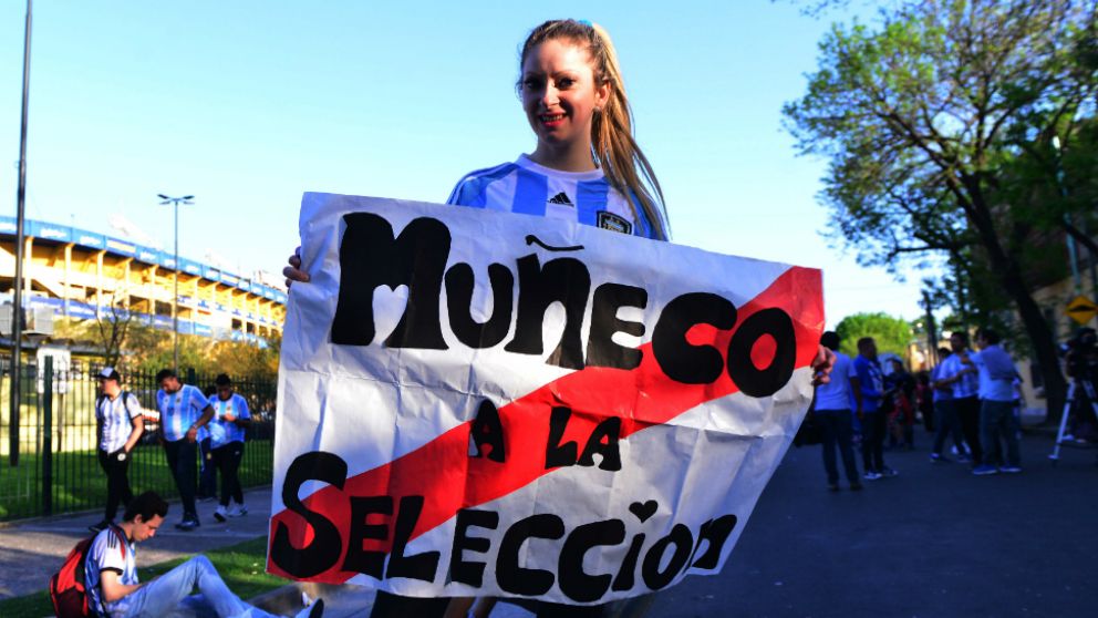 La mujer que generó polémica en la platea (J. Moreno / Crónica).
