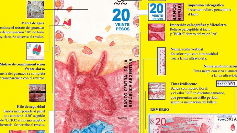 Temor por falsificaciones del nuevo billete de 20 pesos