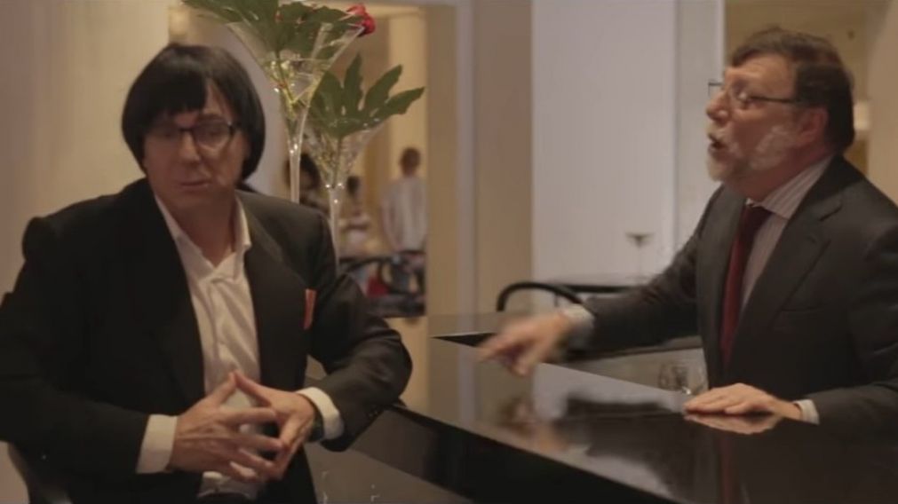 Los dos líderes parodiados en el video.