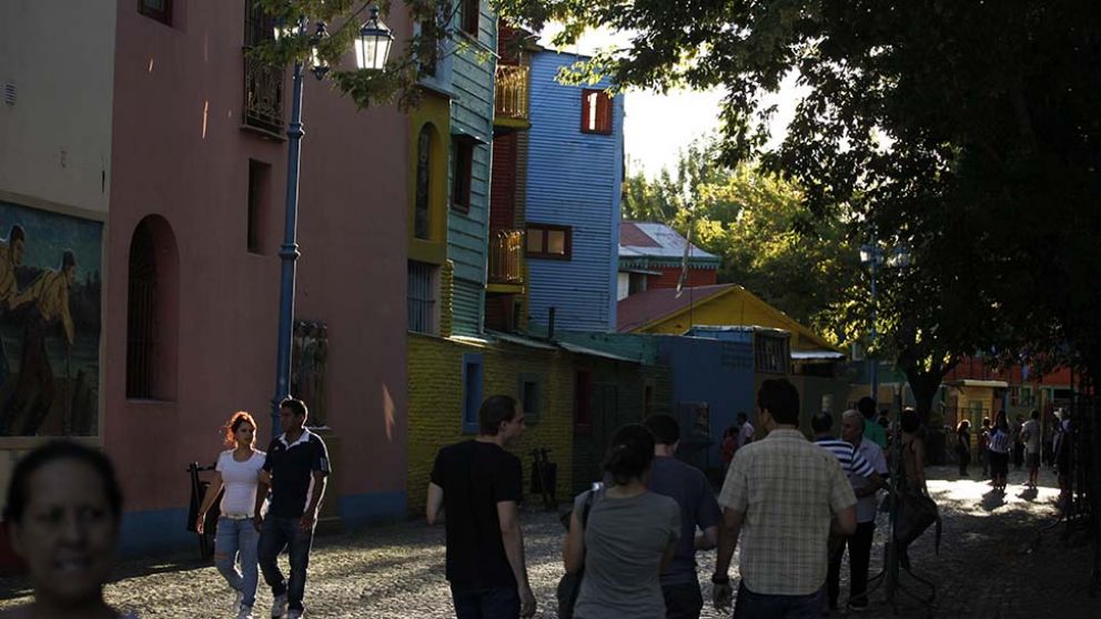 Caminito, en el barrio de La Boca. Uno de los lugares más visitados de Capital.