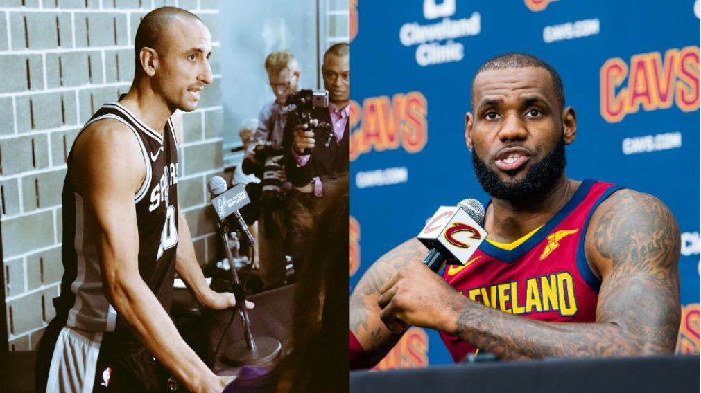 "Manu" Ginóbili y LeBron James, contra Trump
