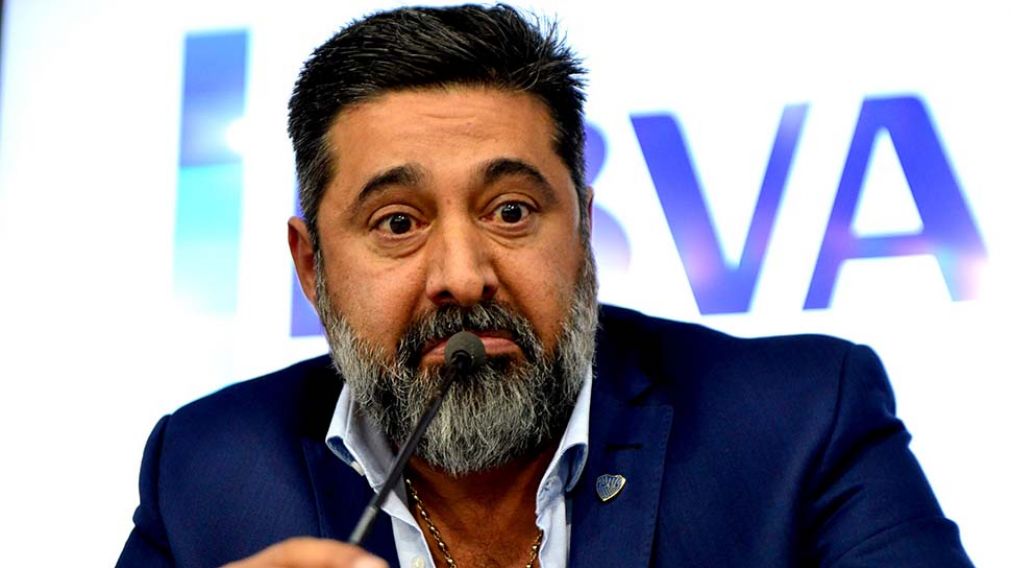 Angelici. En conferencia de prensa. (Jonatan Moreno-Crónica-archivo)