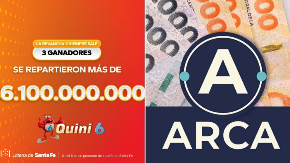 ARCA: cuánto pagarán de impuesto los ganadores de $6.100 millones en el Quini 6 y qué monto cobrarán "en limpio".