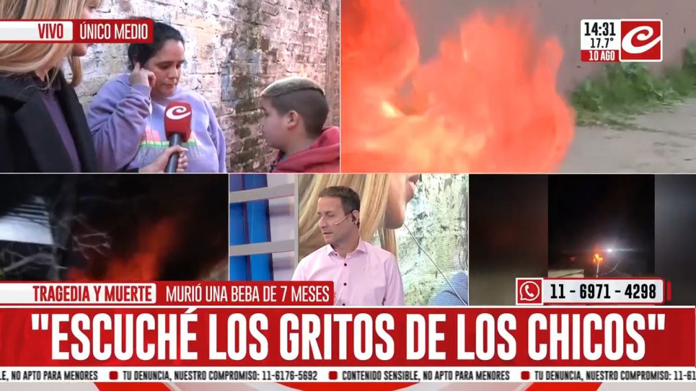 Murió una beba de 7 meses.
