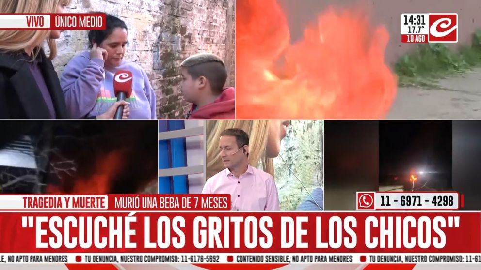 Murió una beba de 7 meses.