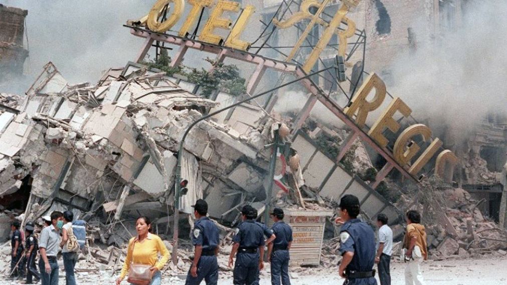 Esta imagen pertenece al tremendo terremoto de 1985.