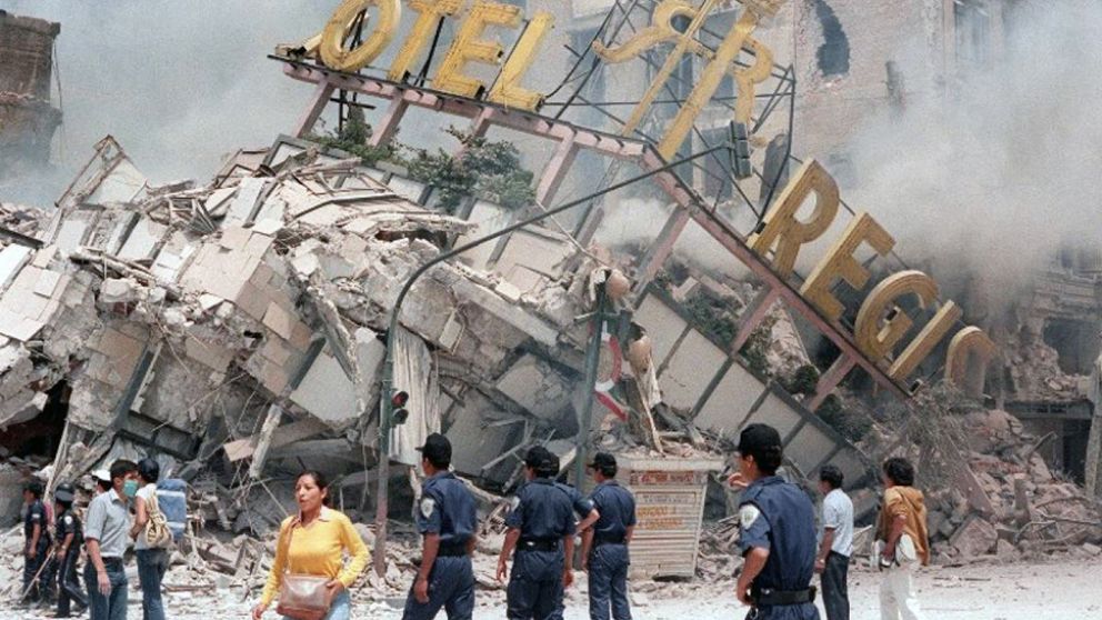 Esta imagen pertenece al tremendo terremoto de 1985.