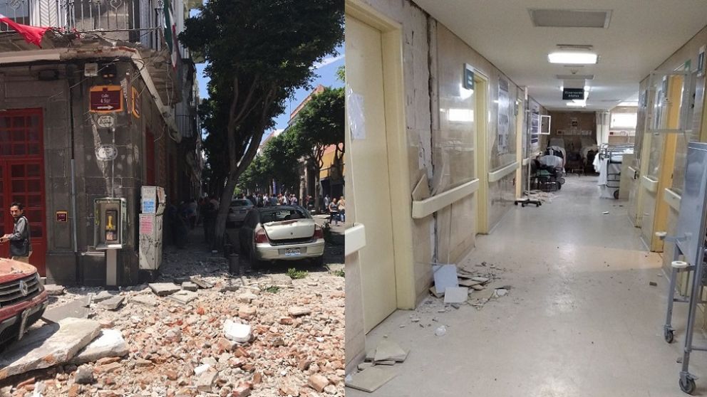 Daños en el hospital. (A. P. Ortega)