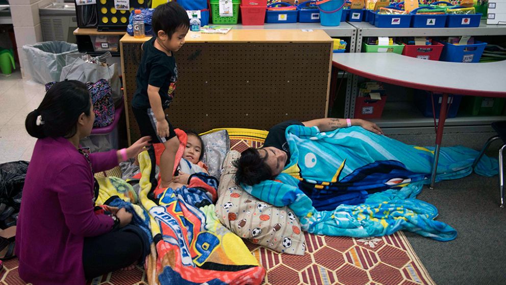 Los niños, muy afectados por los daños de la devastadora tormenta (AFP)