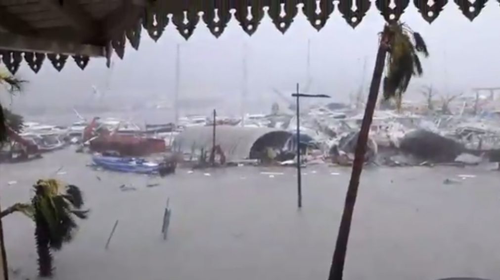 As� qued� St, Marteen luego del paso de "Irma" (Twitter)