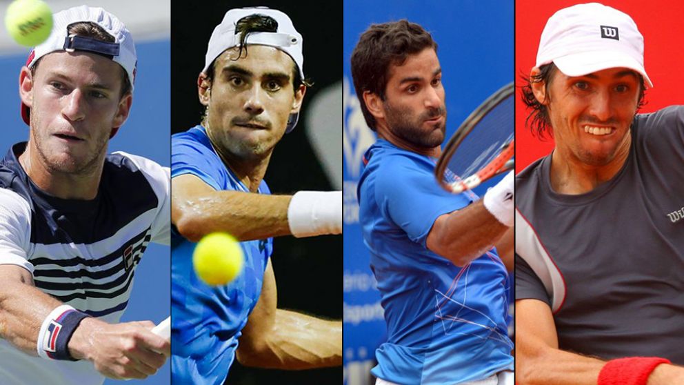 Schwartzman, Pella, Machi González y Andrés Molteni: el póker ante los kazajos.