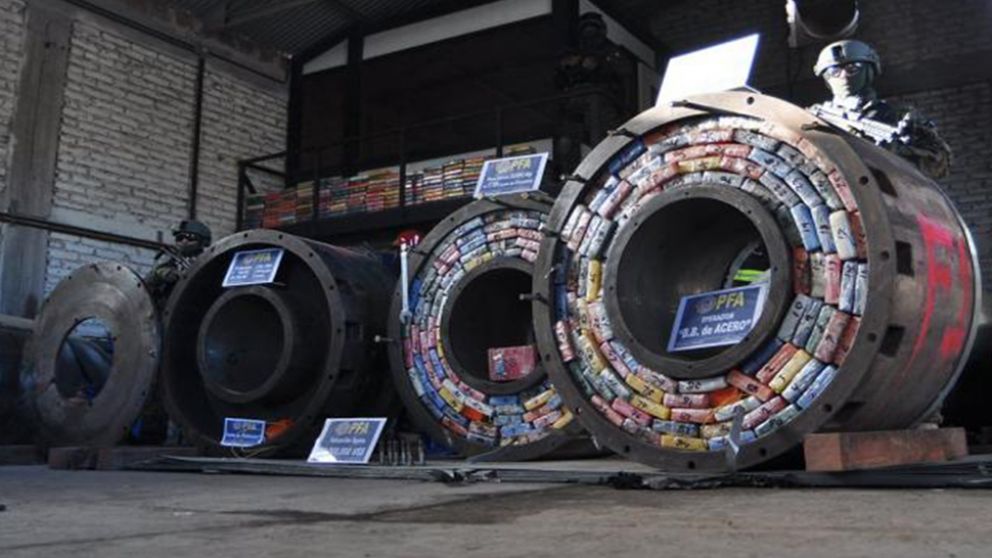 En junio se secuestraron casi dos toneladas de cocaína ocultas en bobinas.