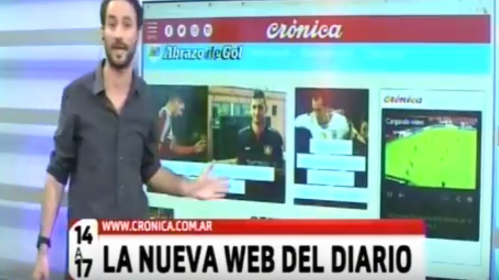 El "Chacal Mayor" presentó la nueva web de Crónica
