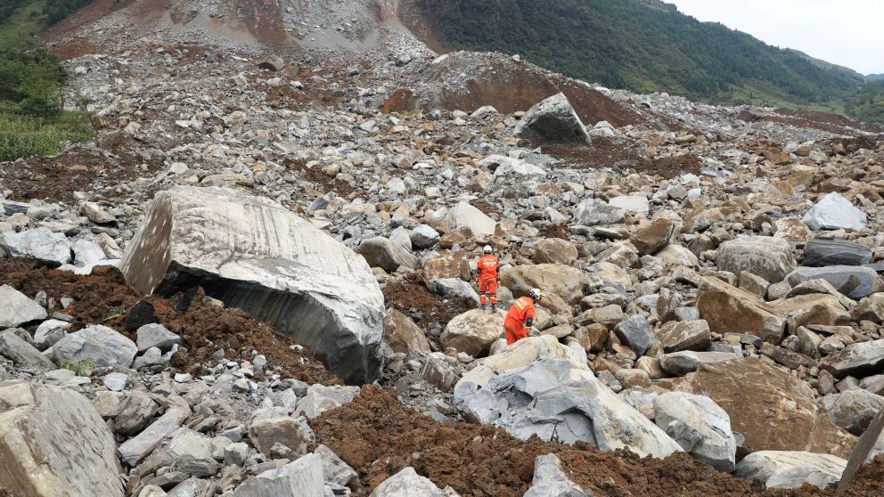 Dos muertos por un deslave en China