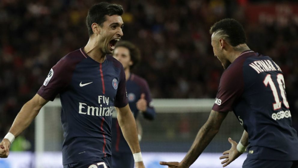 Pastore aportó su tanto en la goleada del PSG
