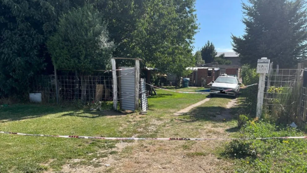 La casa donde la mujer fue asesinada.
