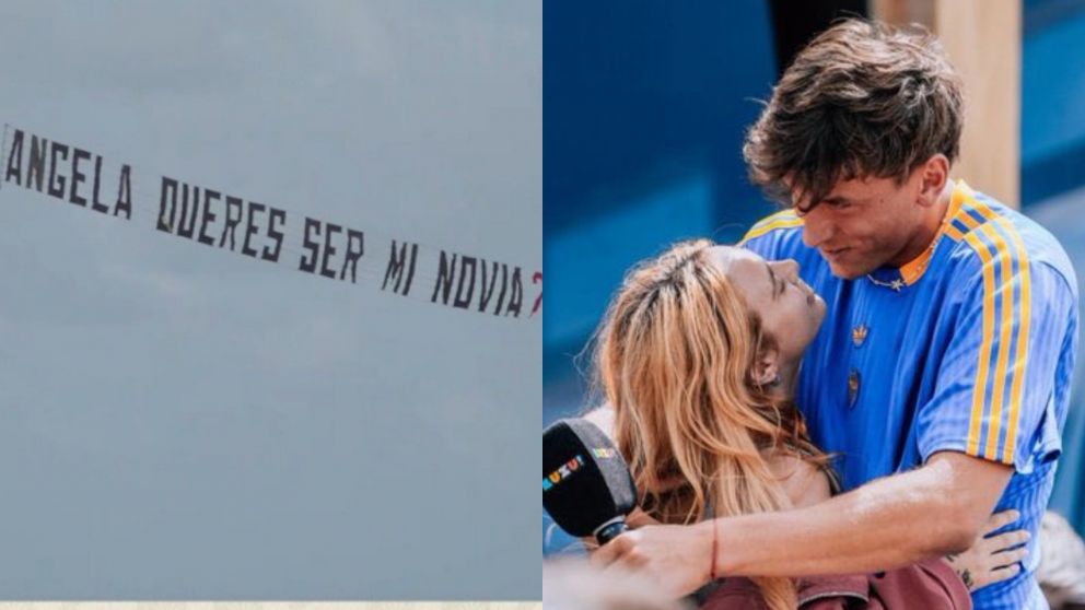 �ngela Torres acept� ser la novia de Marcos Giles: el video de la rom�ntica propuesta en vivo.