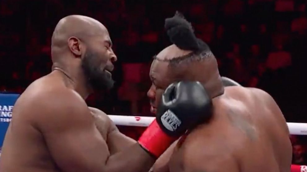 Kingsley Ibeh le voló la peluca a Jarrell Miller en un insólito episodio en el Madison Square Garden