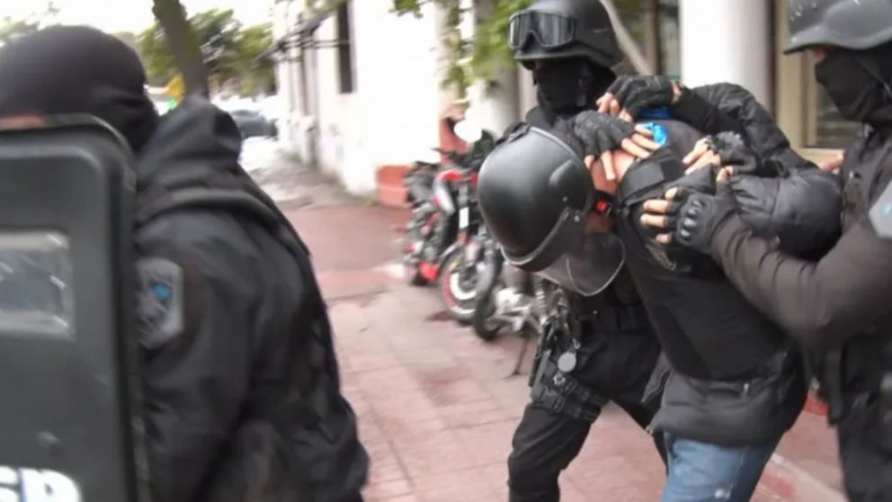 Matías Jurado, durante uno de sus traslados, en Jujuy.