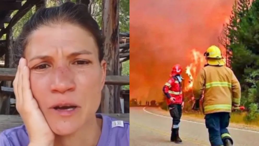 Camila Bordonaba compartió una conmovedora reflexión por los incendios en la Patagonia.(Foto: Crónica e Instagram/ @mamanitasbosquecultural).