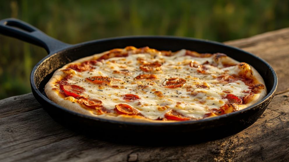 Receta exprés de pizza en sartén: fácil, rica y sin prender el horno.