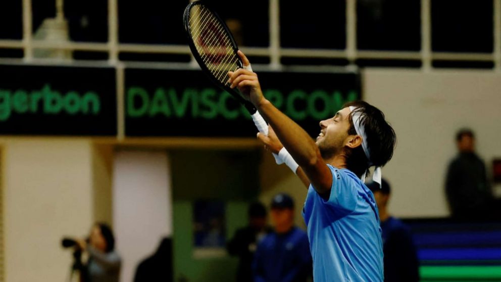 La emoción de Thiago Tirante tras su victorioso debut en la Copa Davis