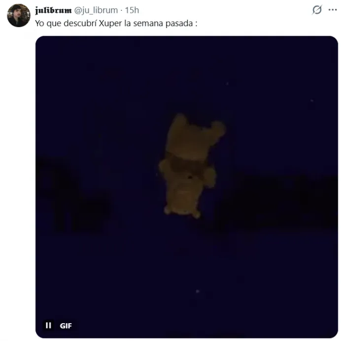 La reacción de los usuarios ante la caída de Xuper TV (X/@ju_librum).