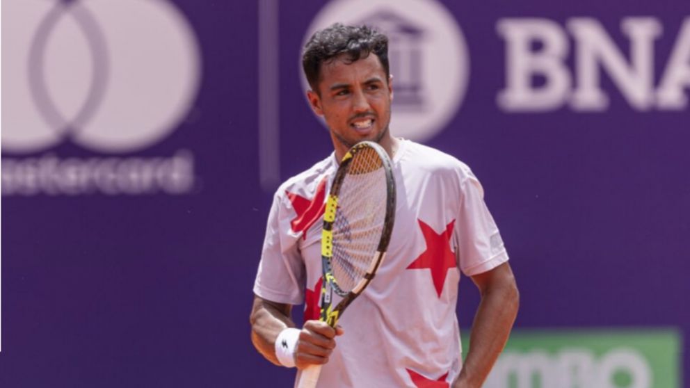 Hugo Dellien dio la sorpresa y ganó su partido en el Argentina Open.