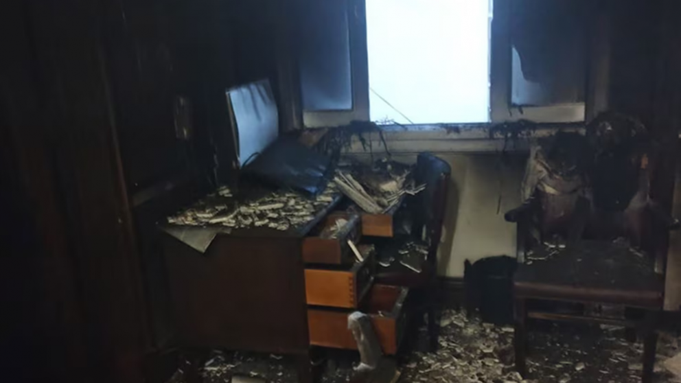 Se incendió una oficina en el Senado: tres intoxicados por monóxido de carbono.