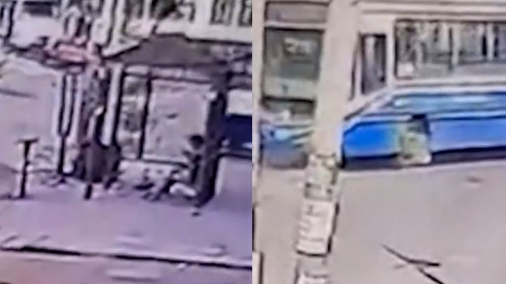 Una nena de 4 a�os muri� tras ser atropellada por un colectivo en Lomas del Mirador (Imagen captura v�deo).