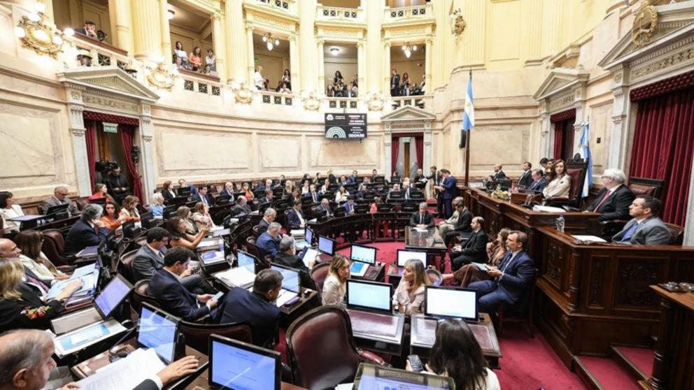 El proyecto de reforma laboral tuvo media sanción en el Senado y ahora pasó a Diputados (X).