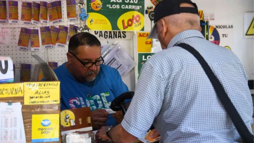 El agenciero que vendió el boleto ganador del Loto Plus en Mendoza dio detalles del sorteo que dio por victorioso a un jubilado (Imagen gentileza Los Andes).