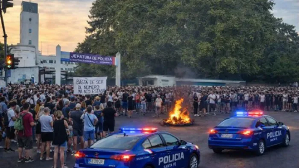 11 policías por las protestas salariales.