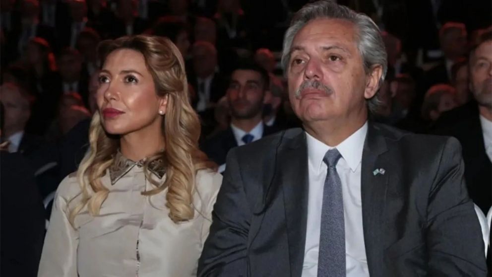 Fabiola Ya�ez junto a Alberto Fern�ndez.