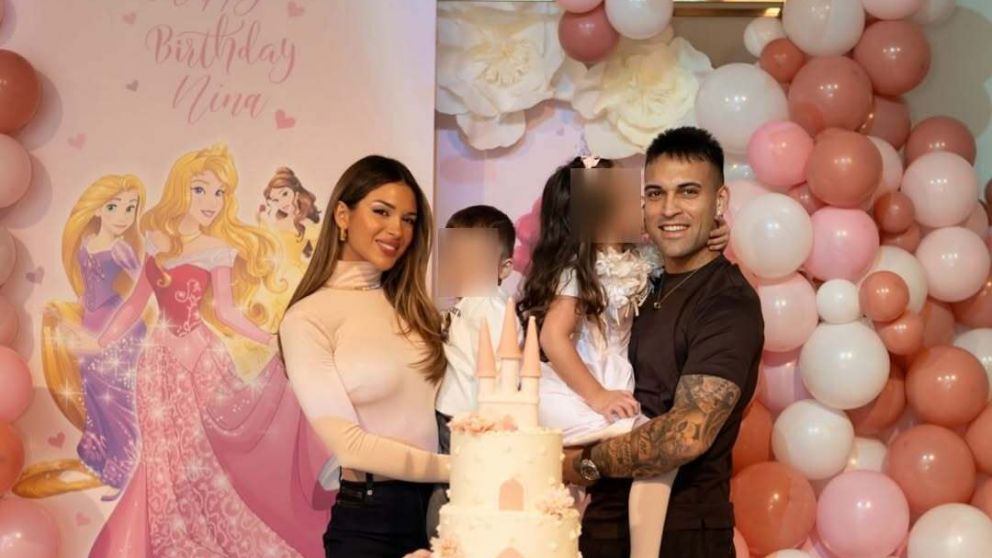 Lautaro Martínez y Agustina Gandolfo: el increíble festejo de 5 años de su hija Nina