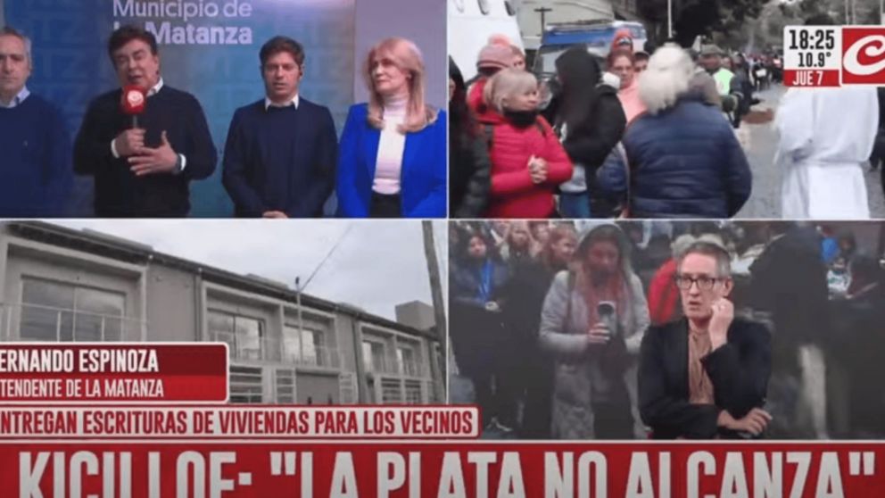 Axel Kicillof en La Matanza.