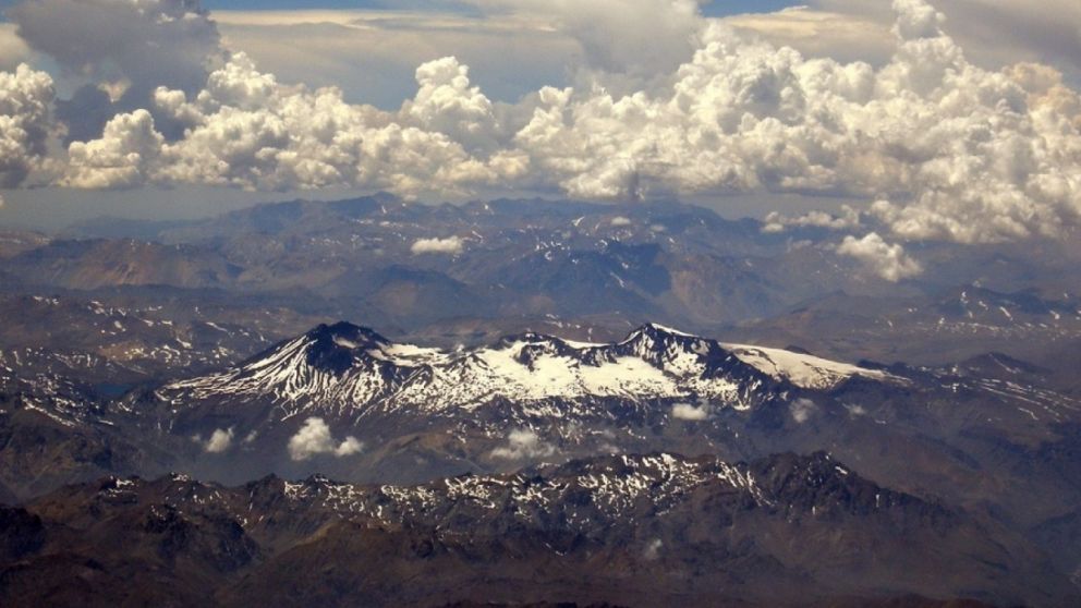 El complejo volcánico Planchón-Peteroa se encuentra ubicado en el sur de la provincia de Mendoza (Gentileza SEGEMAR).