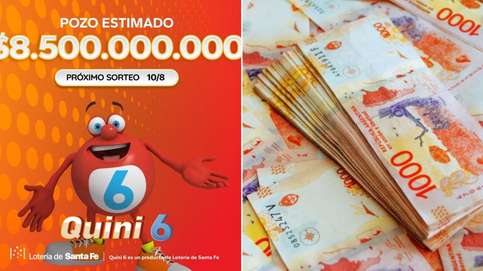 ¡Quini 6, histórico! Se viene un sorteo nunca antes visto con $8.500 millones en premios.
