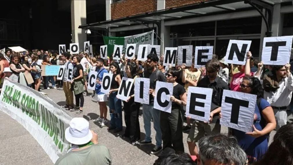 Arranca un paro con acampe de trabajadores del CONICET (Archivo).