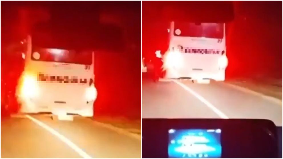 El aterrador video de un "colectivo fantasma" que atemoriza a los habitantes de Salta.