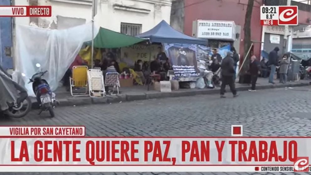 Multitudinaria vigilia por San Cayetano (Crónica HD).