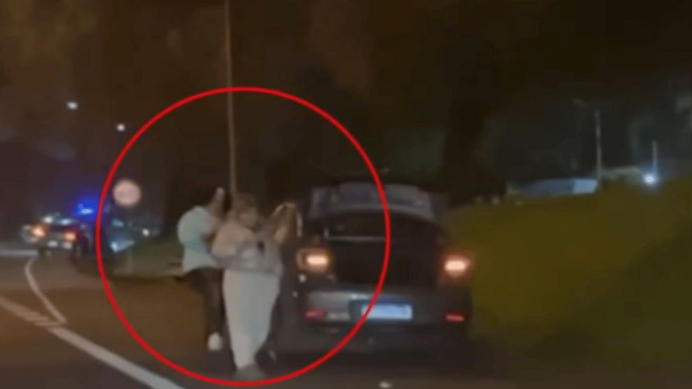 Morena Rial fue parada en un control vehicular (gentileza LAM).