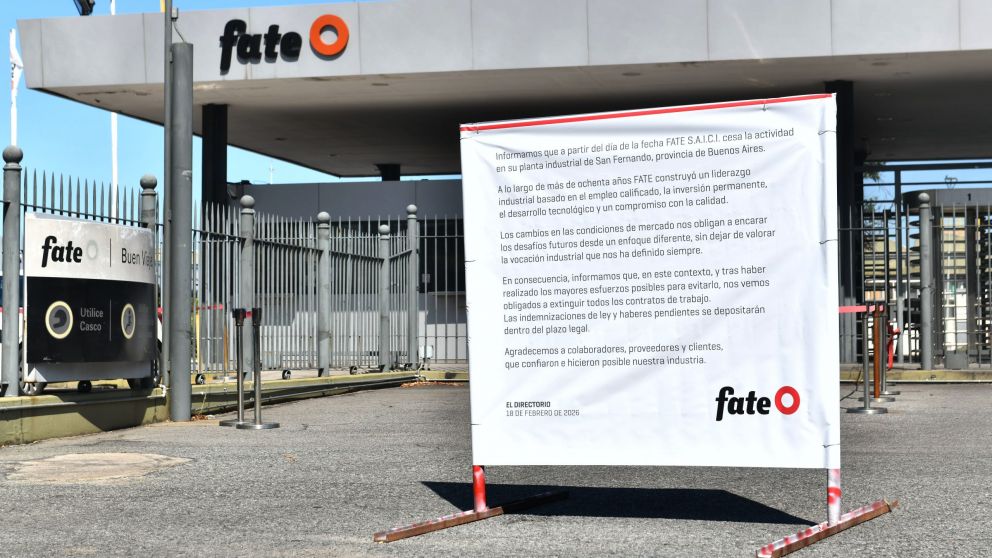 Fate anunció el cierre definitivo de su planta de San Fernando.